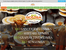 Tablet Screenshot of biogomba.hu